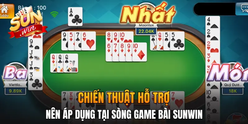 Chiến thuật hỗ trợ nên áp dụng tại sòng game bài Sunwin