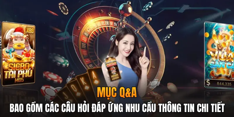 Mục Q&A bao gồm các câu hỏi đáp ứng nhu cầu thông tin chi tiết